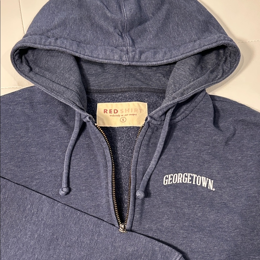 Georgetown College Wear Blue Women's Full Zip Hoodie